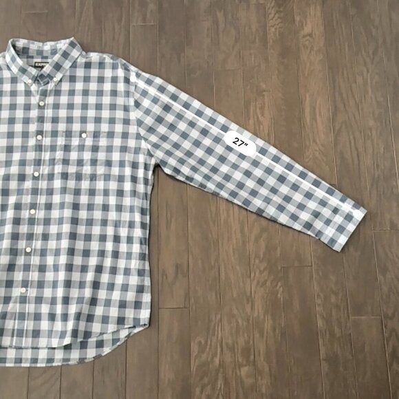 Express Blue Check XXL Shirt  NWT  100% Cotton - Picture 12 of 13